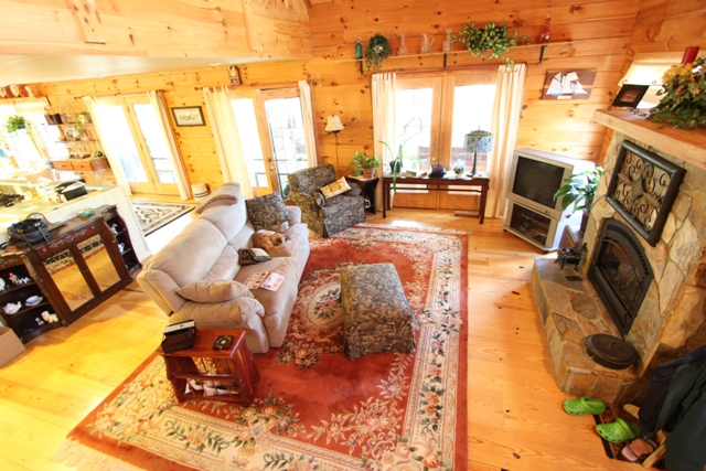 Image for Murphy NC - Real Estate - Riverfront Log Home - 628 Cobb Bluff Circle - Home For Sale with ID of: 475588