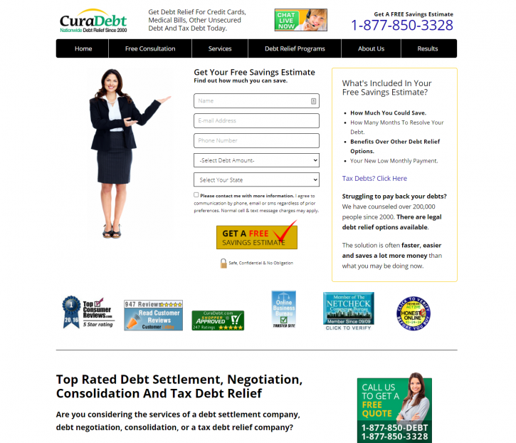 Image for CuraDebt Debt Relief Options with ID of: 4934703