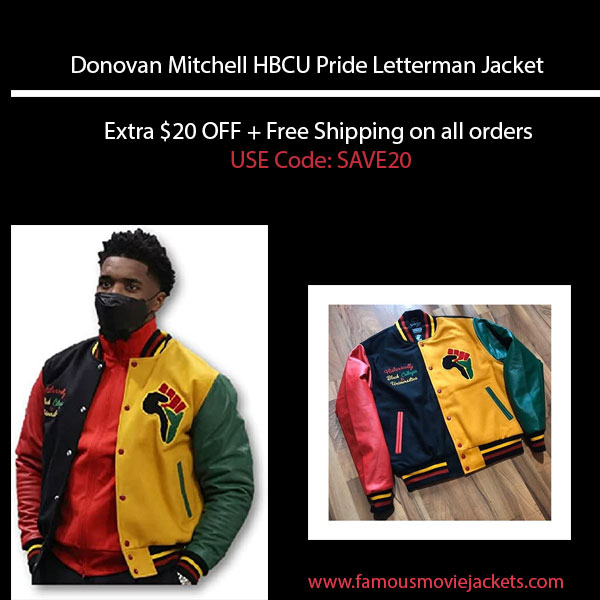 Image for Donovan Mitchell HBCU Pride Letterman Jacket with ID of: 5080560