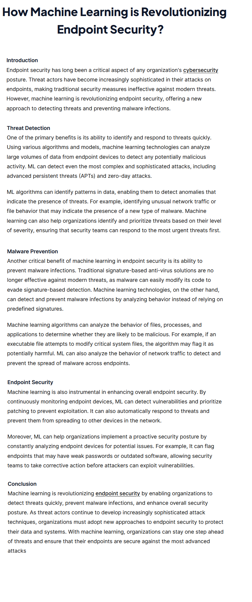 Image for The Impact of Machine Learning in Endpoint Security | Cyberroot Risk Advisory with ID of: 5694738