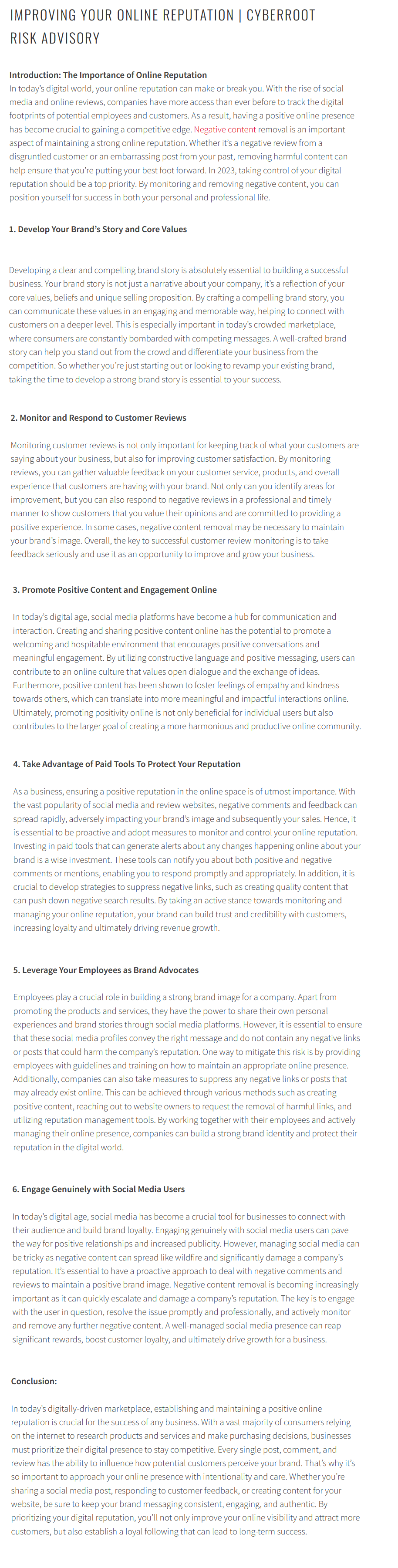 Image for Improving Your Online Reputation | Cyberroot Risk Advisory with ID of: 5708275