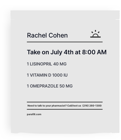 Image for Parafill Pharmacy with ID of: 4890301