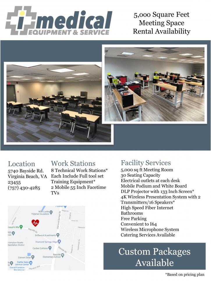 Image for Classroom Space Available for Rent in Virginia Beach with ID of: 4893221