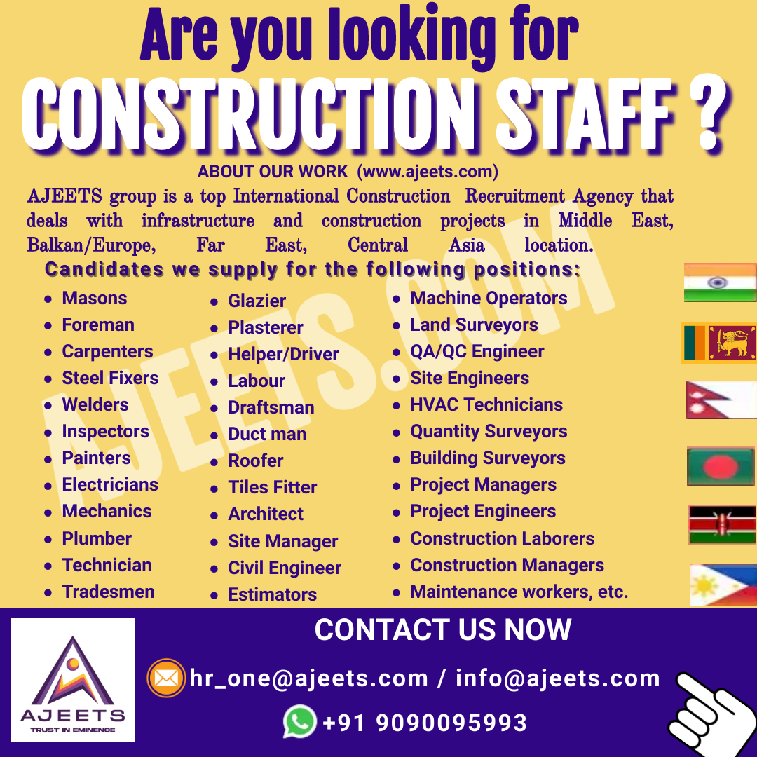Image for Expand Your Workforce with Ajeets Construction Recruitment Agency with ID of: 6139514