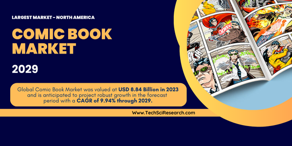 Image for Comic Book Market Analysis Projected Growth at 9.94% [CAGR], USD 8.84 Billion [Valuation] with ID of: 6156508