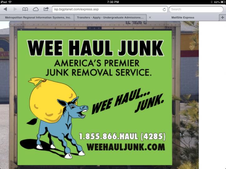Image for WEE HAUL JUNK with ID of: 621164