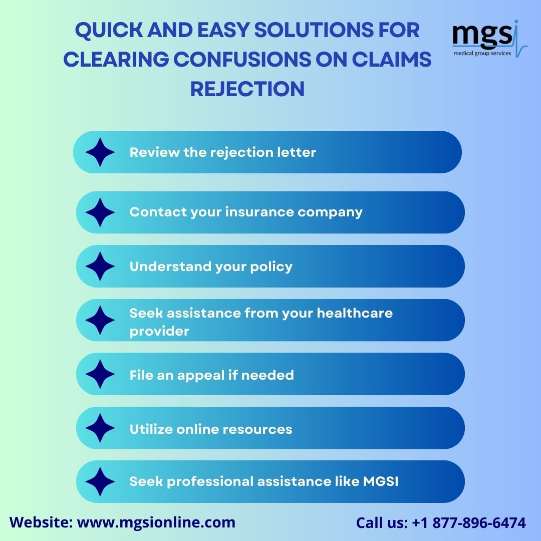 Image for Quick and Easy Solutions for Clearing Confusions on Claims Rejection with ID of: 6240152