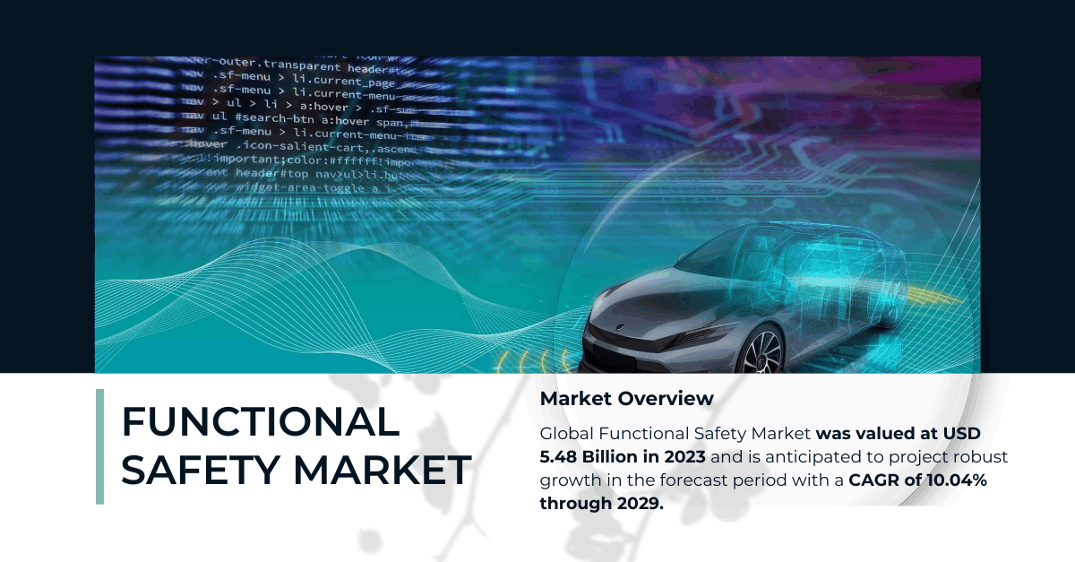 Image for Functional Safety Market Valued at USD 5.48 Billion, Projected to Grow at 10.04% CAGR Through 2029 with ID of: 6297457