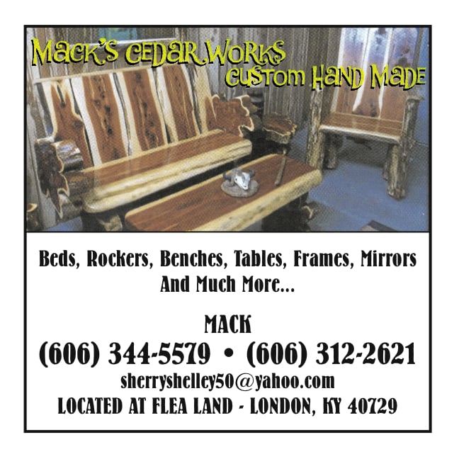 Mack's Cedar Works Furniture Stores London, KY