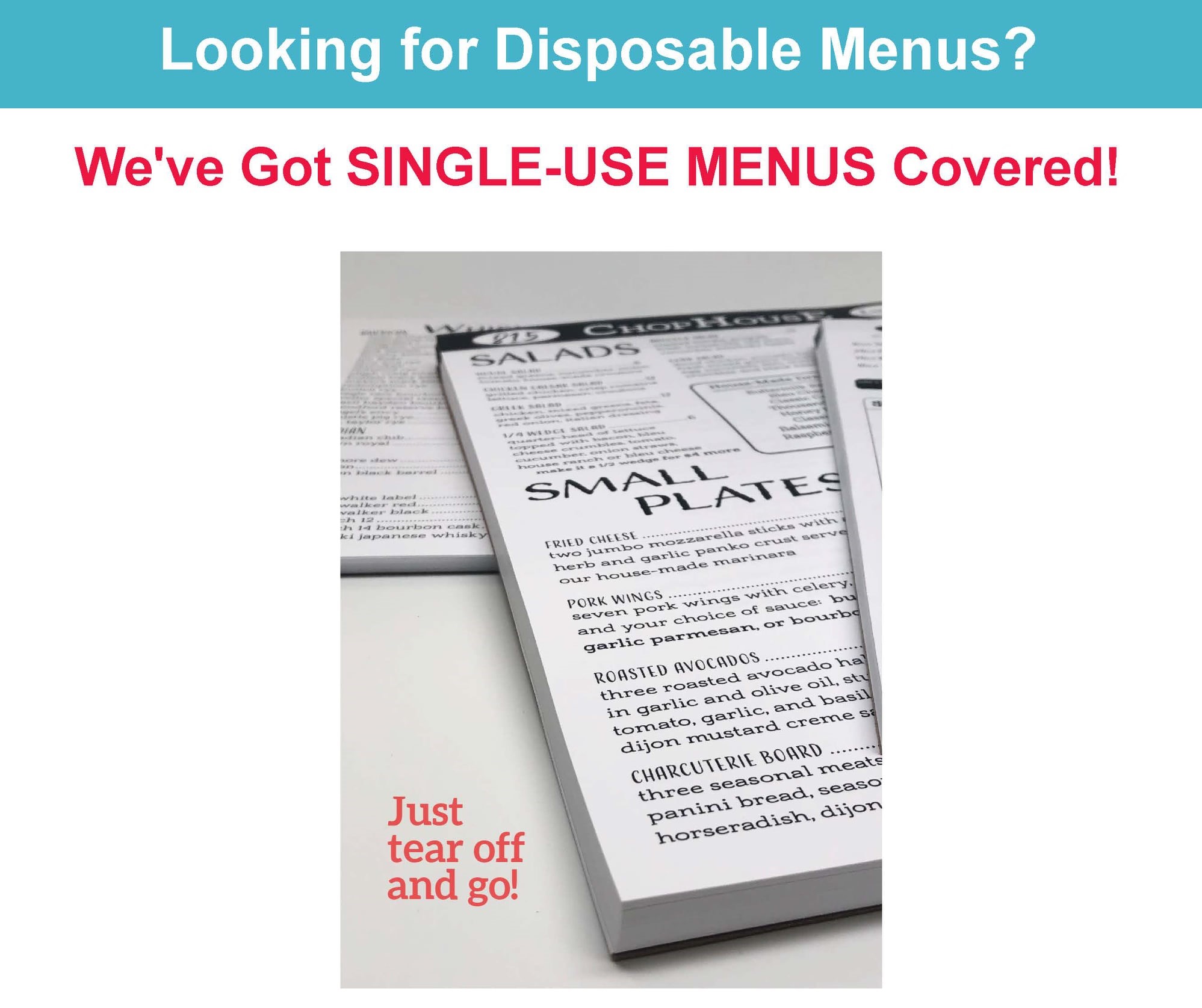 Image for Placemats or Single Use Menus with ID of: 6359088