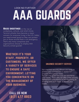 Image for AAA Security Guard Services with ID of: 5629863