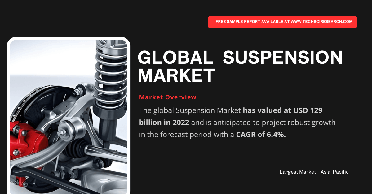 Image for Suspension Market Hits USD 129 Billion, Projects [6.4% CAGR] Growth with ID of: 6463159
