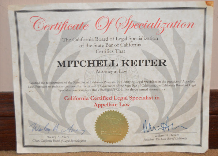 Image for Keiter Appellate Law with ID of: 5721813