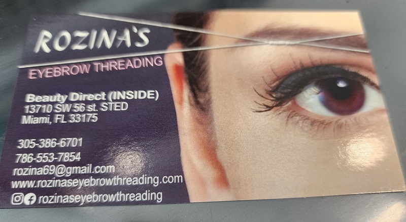Image for Rozina's Eyebrow Threading with ID of: 5791625