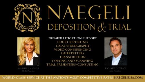 Image for NAEGELI DEPOSITION AND TRIAL with ID of: 5965881