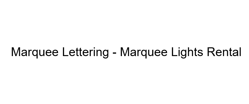 Image for Marquee Lettering - Marquee Lights Rental with ID of: 6604892