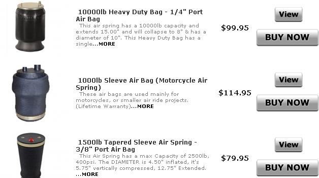 Image for Aftermarket Air Suspension with ID of: 665487