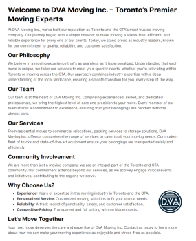 Image for DVA Moving Inc with ID of: 6134768