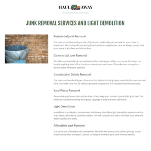 Image for Haul Away Junk Removal Services with ID of: 6220254