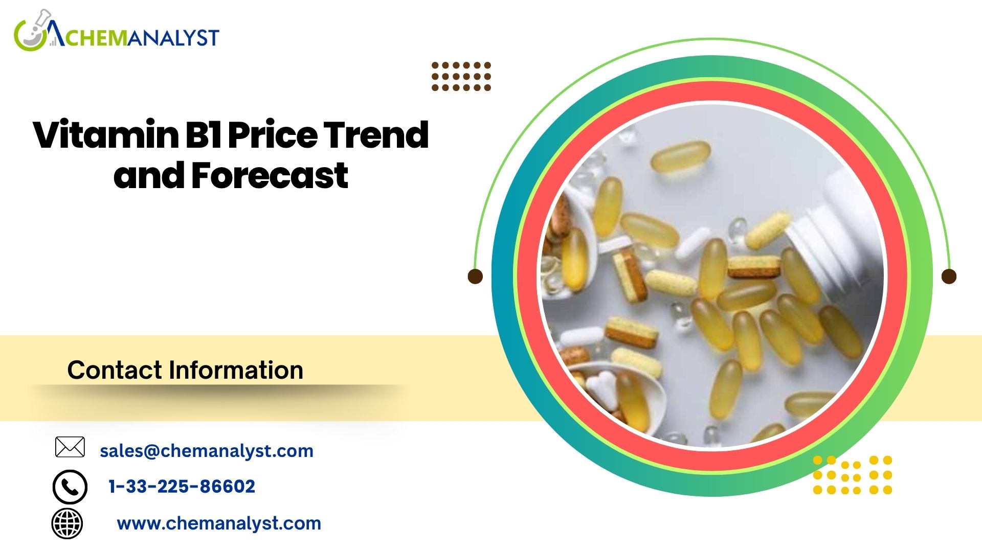 Image for Vitamin B1 Price Chart: Trends and Analysis in North America, APAC, and Europe with ID of: 6736683