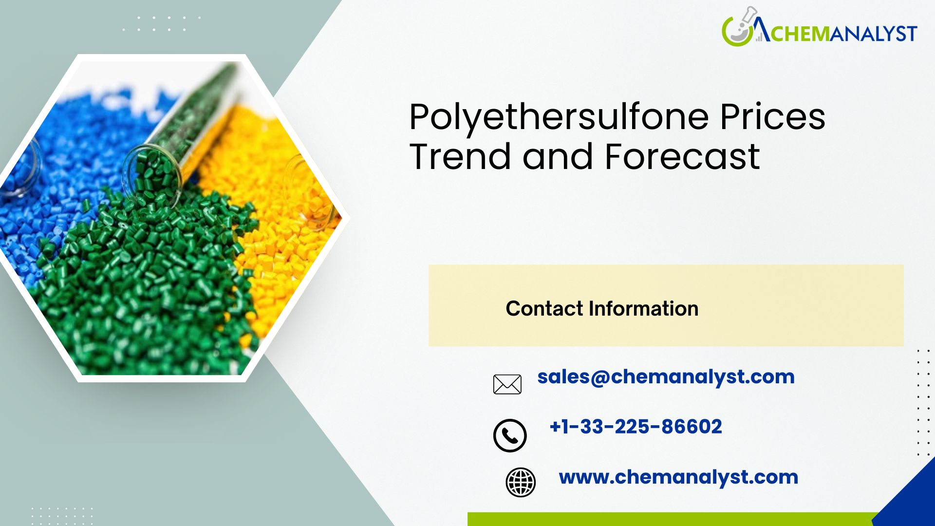 Image for Polyethersulfone Prices, Trends, Chart, News, Index and Market Demand | Q3 2025 with ID of: 6777677