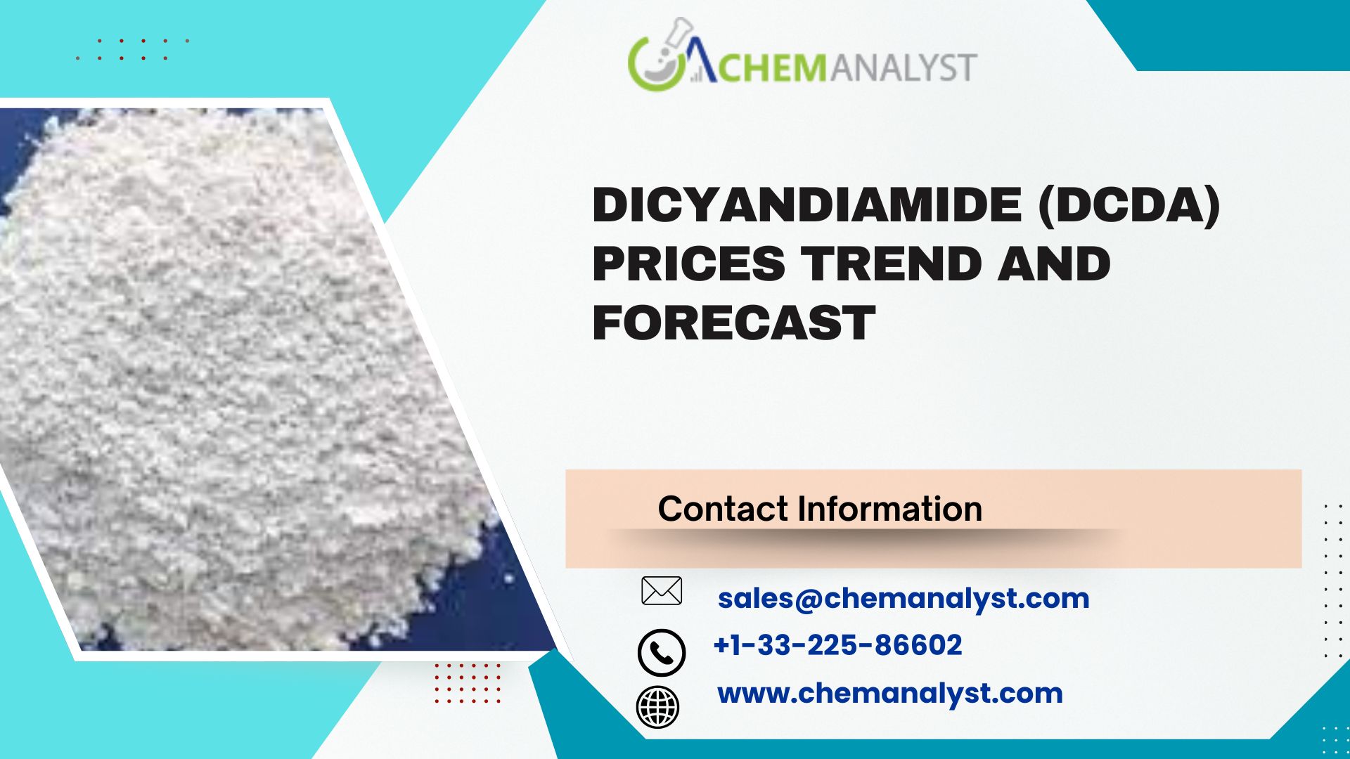 Image for Dicyandiamide (DCDA) Prices, Chart, Index, Trends, Demand and Forecast | Q3 2025 with ID of: 6783079