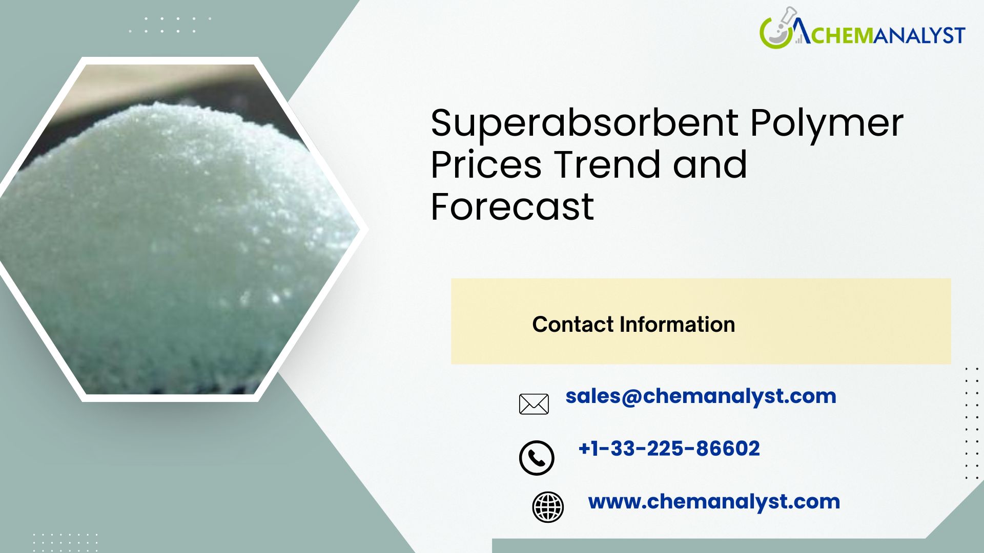 Image for Superabsorbent Polymer Prices, Chart, Index, Trends, Demand and Forecast | Q3 2025 with ID of: 6783394