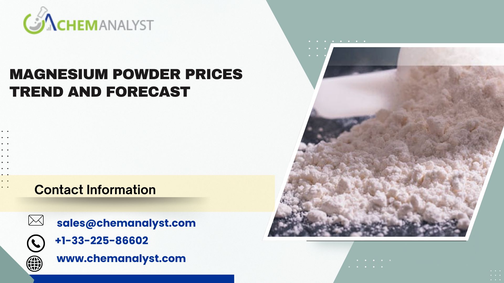 Image for Magnesium Powder Prices, Chart, Index, Trends, Demand and Forecast | Q3 2025 with ID of: 6791825