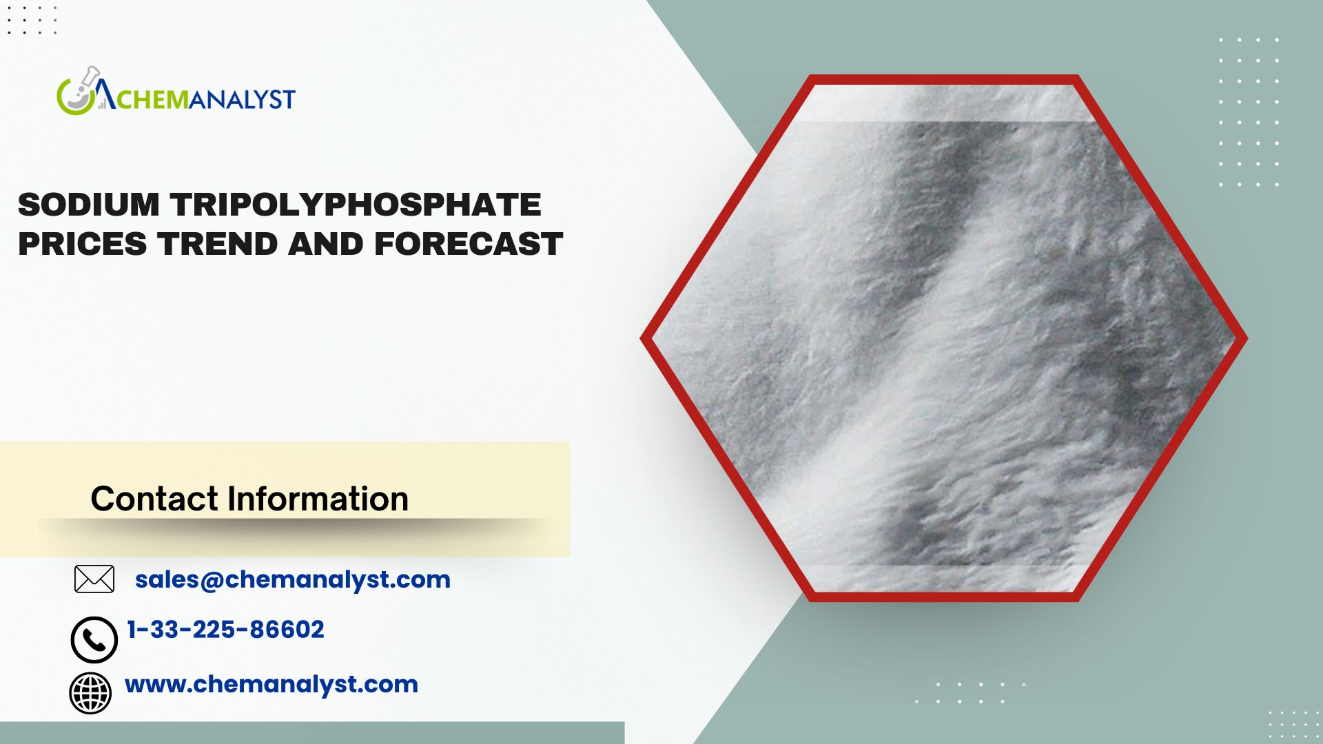 Image for Sodium Tripolyphosphate Prices, Chart, Index, Trends, Demand and Forecast | ChemAnalyst with ID of: 6799656