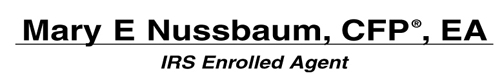 Image for Mary E Nussbaum, CFP®, EA with ID of: 6430415