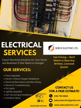 Image for Sebco Electric Ltd , London Electrician with ID of: 6534118