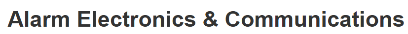 Image for Alarm Electronics & Communications with ID of: 6844333