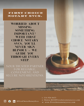 Image for First Choice Notary Svcs. with ID of: 6596319