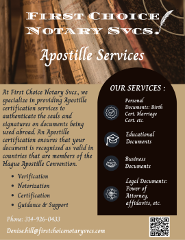 Image for First Choice Notary Svcs. with ID of: 6596320