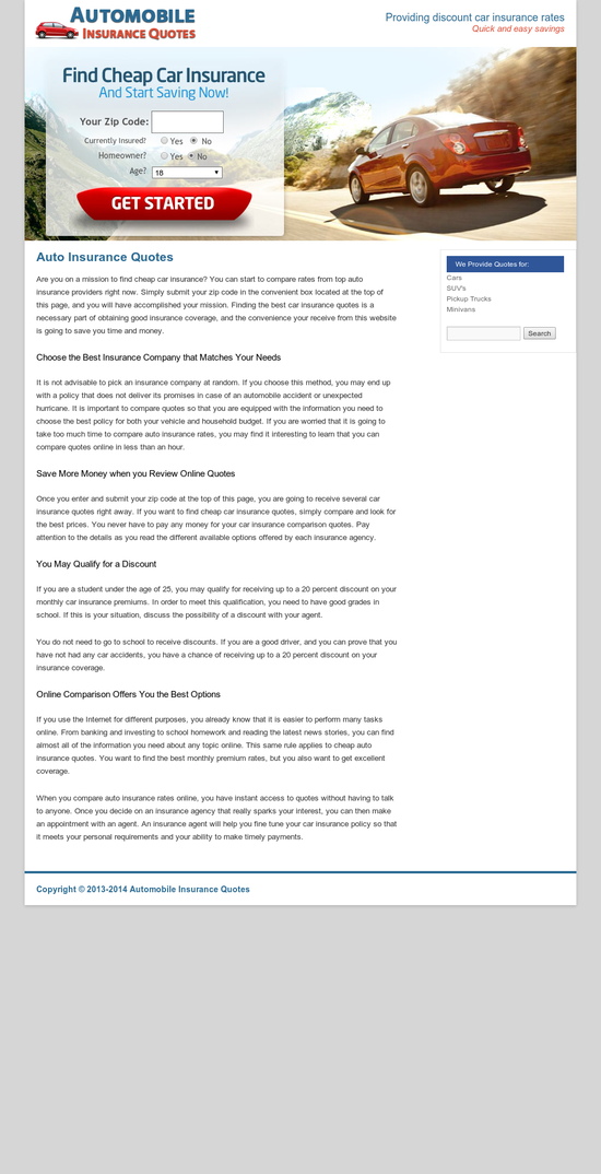 Image for Automobile Insurance Quotes - Made Simple For Everyone with ID of: 689923