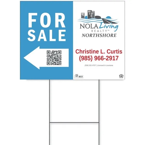 Image for Yard Sign + Stake Combo - Double-Sided with ID of: 6951780