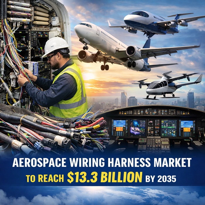 Image for Global Aerospace Wiring Harness Market Set for 7% CAGR Through 2035 with ID of: 6968368