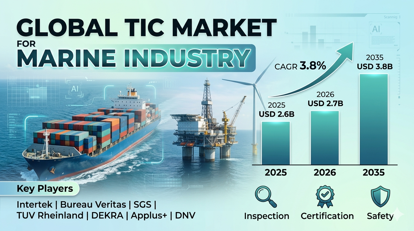 Image for Marine TIC Market Growth Accelerates with Rising Maritime Safety Standards and Offshore Expansion with ID of: 6983197