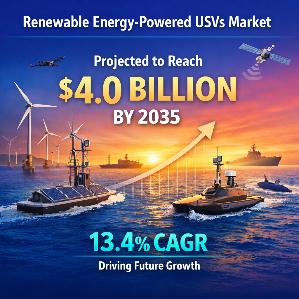 Image for Renewable Energy-Powered USVs Market Share and Forecast Report, 2035 with ID of: 6985479