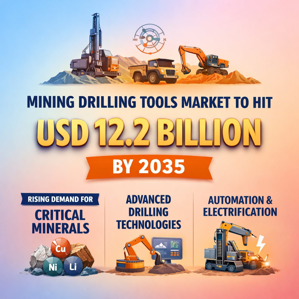 Image for Mining Drilling Tools Market to Reach USD 12.2 Billion by 2035 with ID of: 6985634
