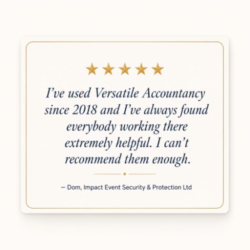 Image for Versatile Accountancy Services Ltd with ID of: 7052411