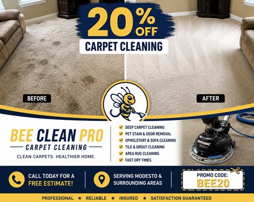 Image for Bee Clean Pro Carpet Cleaning with ID of: 7097660