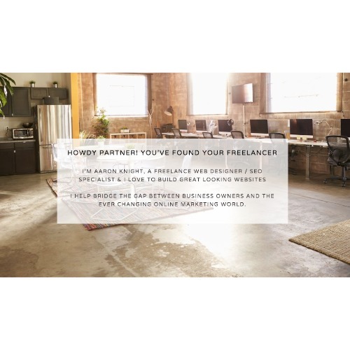 Image for Aaron Knight | Freelance Web Designer with ID of: 7114742