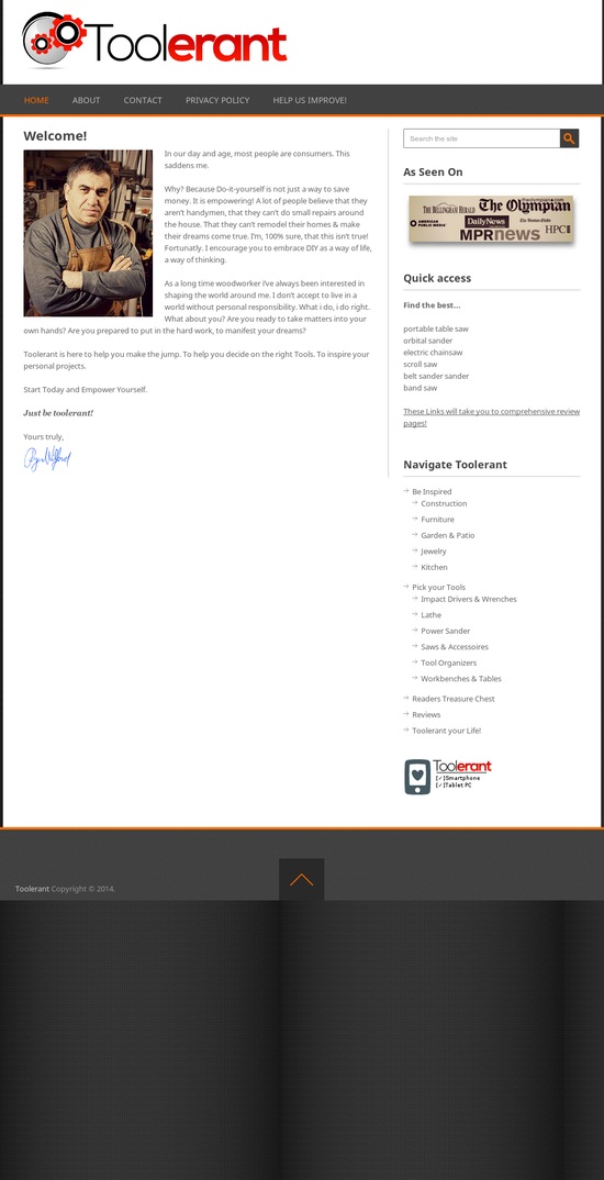 Image for Toolerant : Toolerant Your Life with ID of: 703584