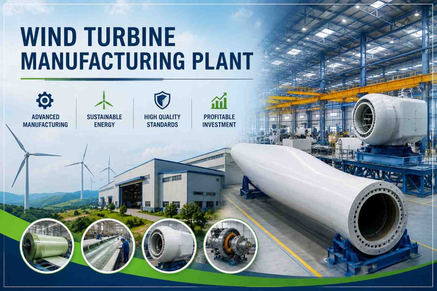 Image for How Much Does a Wind Turbine Manufacturing Plant Cost? Detailed Step By Step Guide with ID of: 7040007