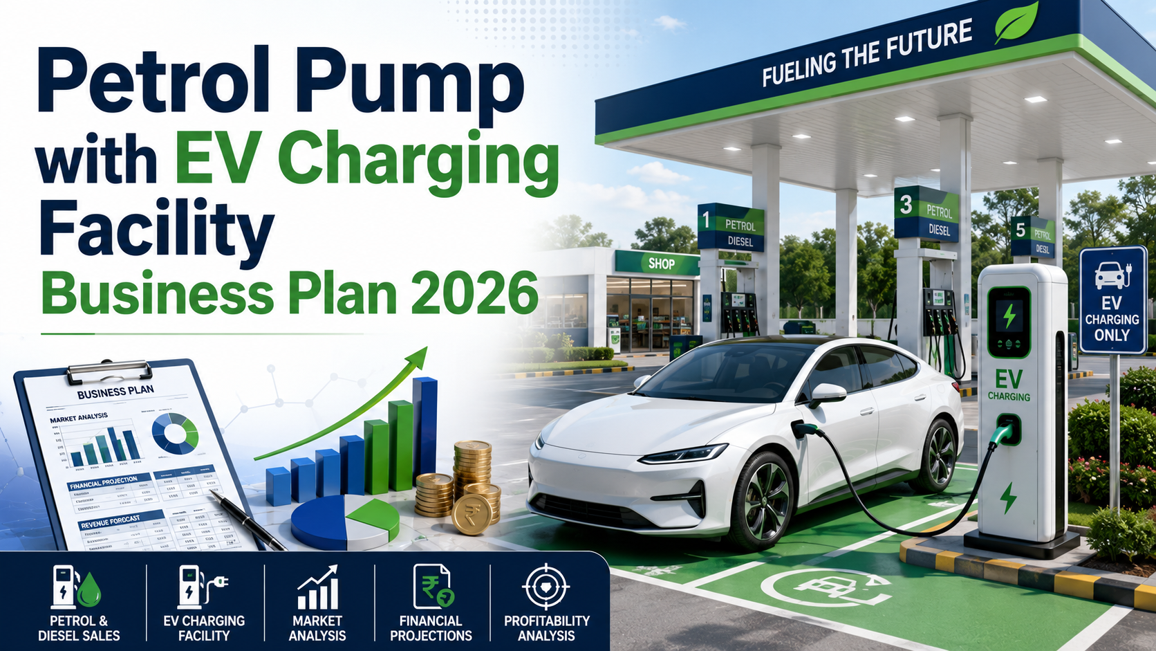 Image for Petrol Pump with EV Charging Facility Business Setup Guide 2026: Investment, Operational Costs, and Profitability with ID of: 7063082