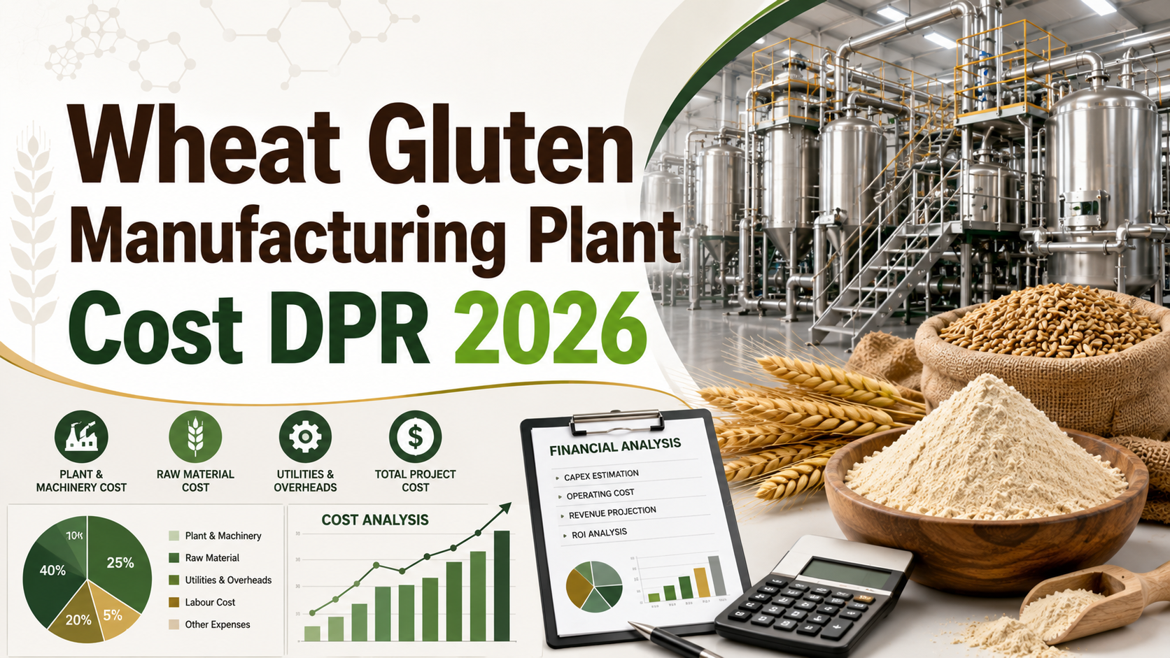 Image for Setting Up a Wheat Gluten Manufacturing Plant Cost 2026 DPR: Machinery & Investment Guide with ID of: 7071957