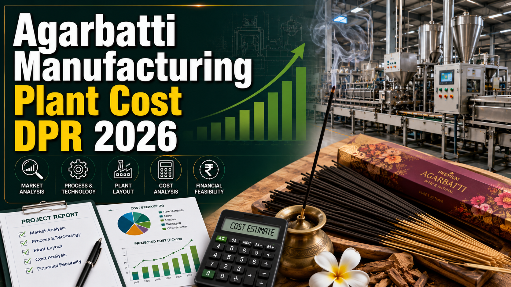 Image for How to Setup an Agarbatti Manufacturing Plant 2026: Cost, CapEx & OpEx Analysis with Profitability Forecasts with ID of: 7091870