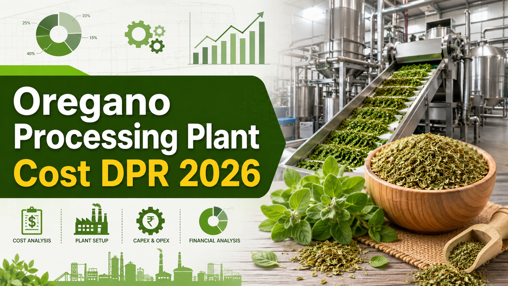 Image for Oregano Processing Plant Project DPR 2026: Investment Analysis, Financial Projections and Capacity Planning with ID of: 7106554