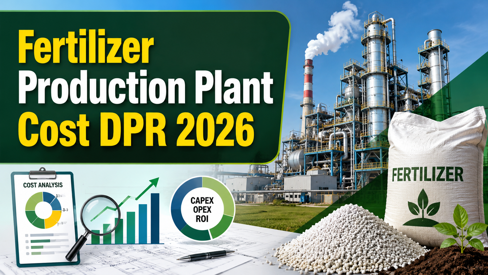 Image for Fertilizer Production Detailed Project Report (DPR) 2026: Financial Modeling and Business Viability Assessment with ID of: 7118294